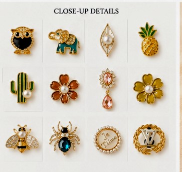 Cute Shoe Charms Bundle – 10 Pieces