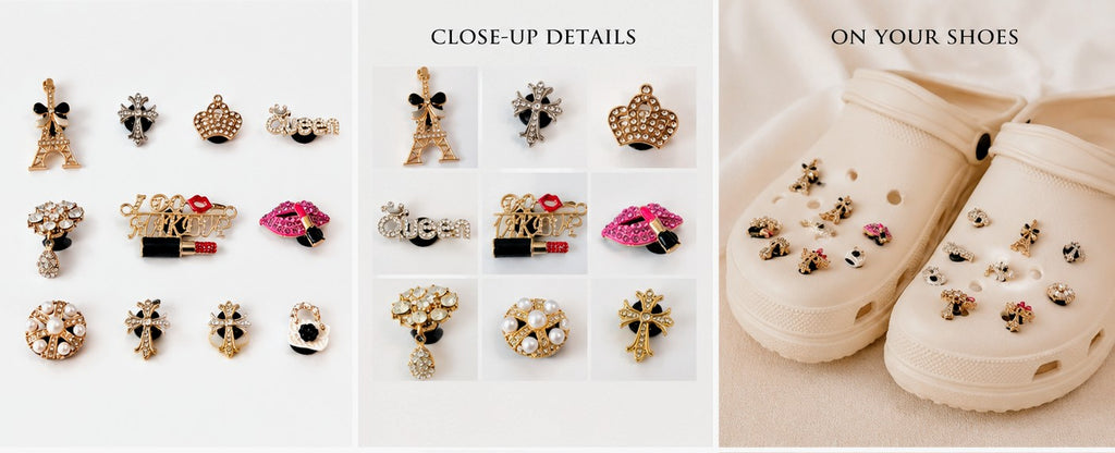 Cute Shoe Charms Bundle – 10 Pieces