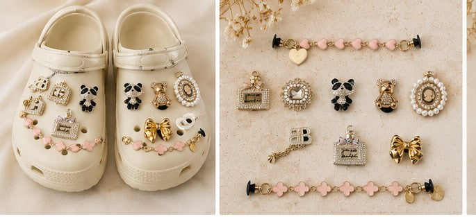 Cute Shoe Charms Bundle – 10 Pieces